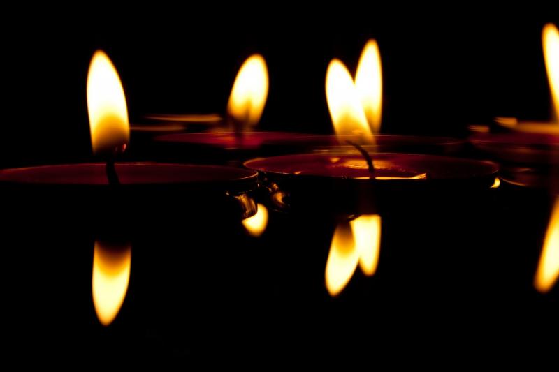 photo of flickering candles